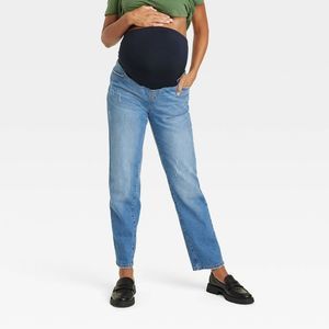 Over Belly 90's Straight Maternity Jeans - Isabel Maternity by Ingrid & Isa